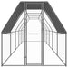 Coteț de exterior pentru păsări, 2x10x2 m, oțel zincat - WALTI WALTI