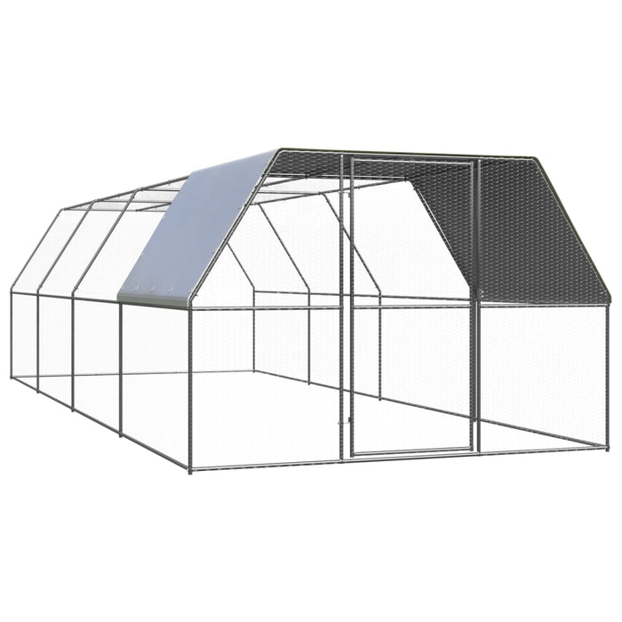 Coteț de păsări pentru exterior, 3x8x2 m, oțel zincat - WALTI WALTI