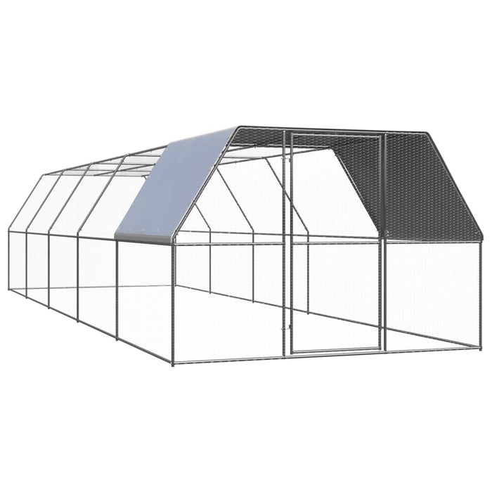 Coteț de păsări pentru exterior, 3x10x2 m, oțel zincat - WALTI WALTI