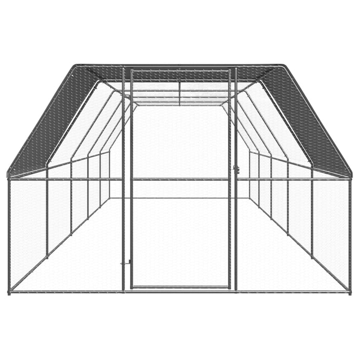 Coteț de păsări pentru exterior, 3x10x2 m, oțel zincat - WALTI WALTI