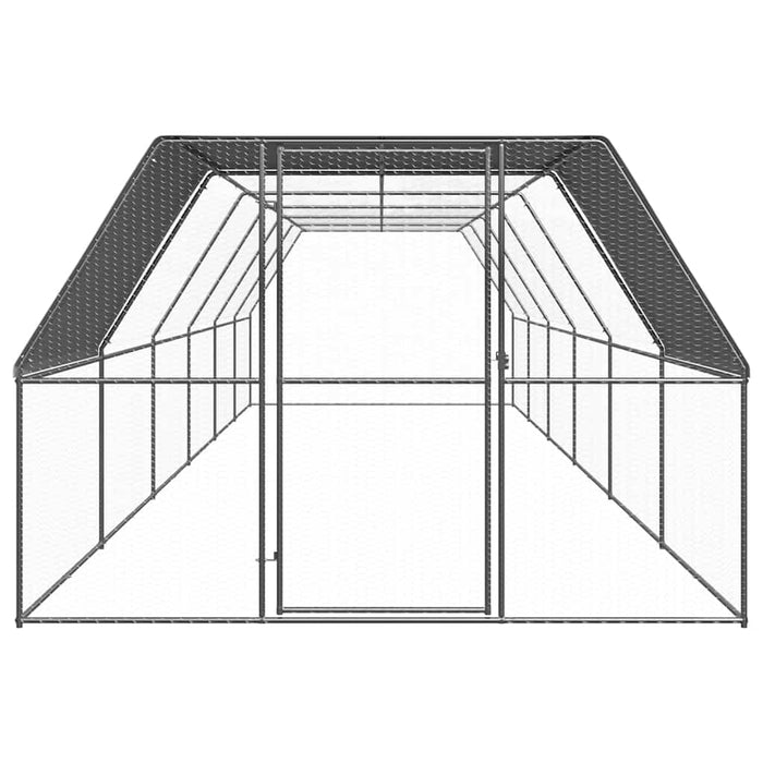 Coteț de păsări pentru exterior, 3x12x2 m, oțel zincat - WALTI WALTI