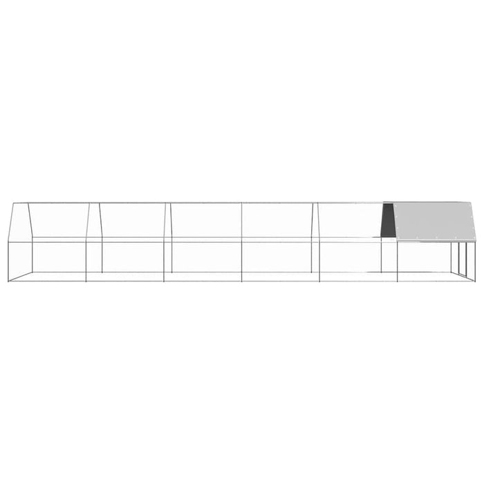Coteț de păsări pentru exterior, 3x12x2 m, oțel zincat - WALTI WALTI