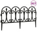 Borduri de gazon, 17 buc., negru, 10 m, PP - WALTI WALTI