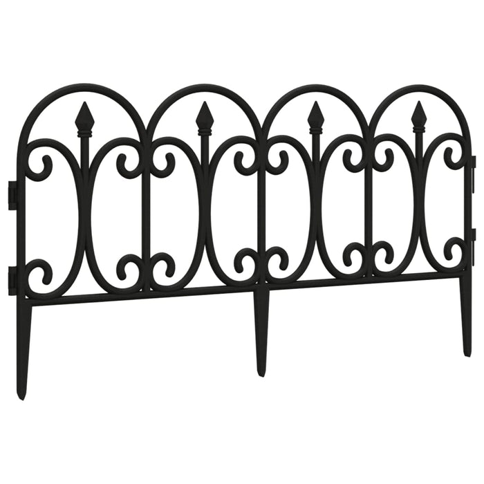 Borduri de gazon, 17 buc., negru, 10 m, PP - WALTI WALTI