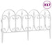 Borduri de gazon, 17 buc., alb, 10 m, PP - WALTI WALTI