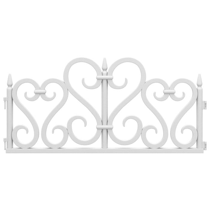 Borduri de gazon, 17 buc., alb, 10 m, PP - WALTI WALTI