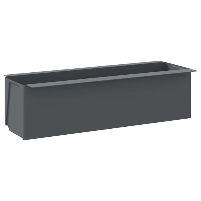 Cutii de flori pentru europaleți 12 buc. gri 36x13,5x9,5 cm PP WALTI