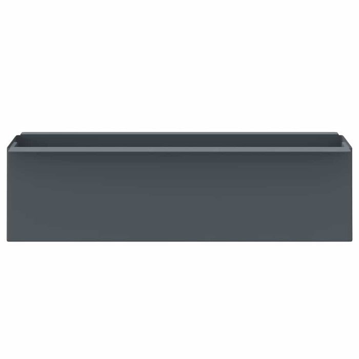 Cutii de flori pentru europaleți 12 buc. gri 36x13,5x9,5 cm PP WALTI