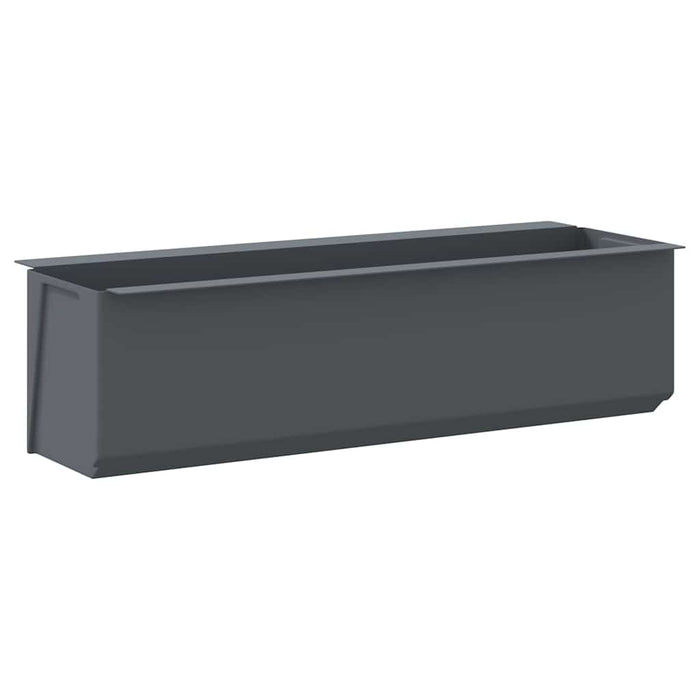 Cutii de flori pentru europaleți 12 buc. gri 36x13,5x9,5 cm PP WALTI