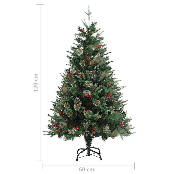 Brad de Crăciun cu conuri de pin, verde, 120 cm, PVC&PE WALTI