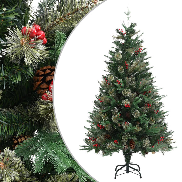Brad de Crăciun cu conuri de pin, verde, 150 cm, PVC&PE - WALTI WALTI