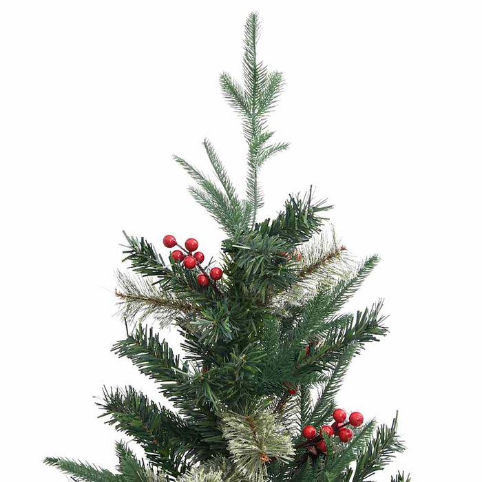 Brad de Crăciun cu conuri de pin, verde, 225 cm, PVC&PE WALTI