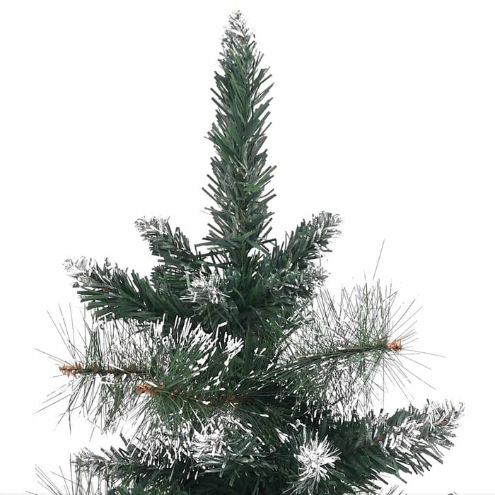 Brad de Crăciun artificial cu suport verde și alb 60 cm PVC WALTI