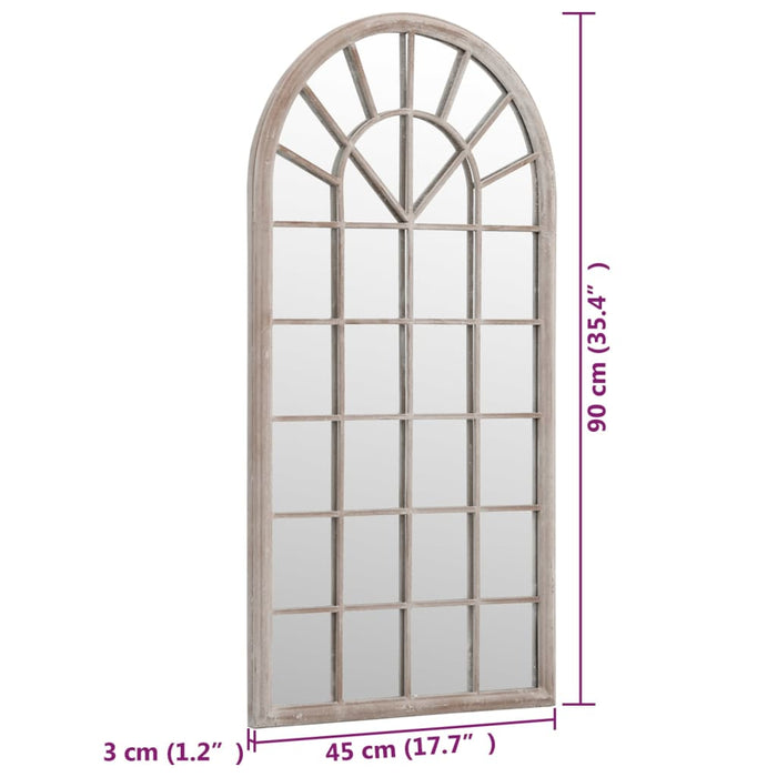 Oglindă de grădină, nisipiu, 90x45 cm, fier, pentru uz exterior - WALTI WALTI