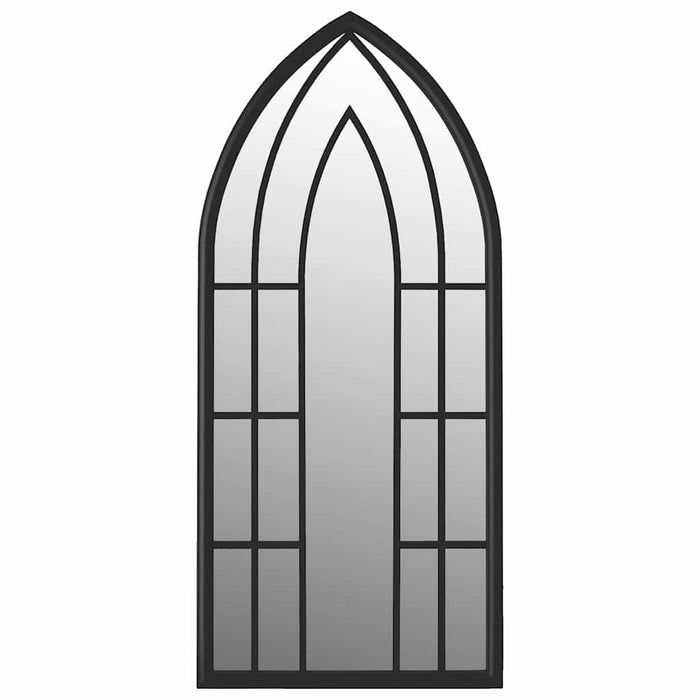 Oglindă de grădină, negru, 70x30 cm, fier, uz exterior - WALTI WALTI
