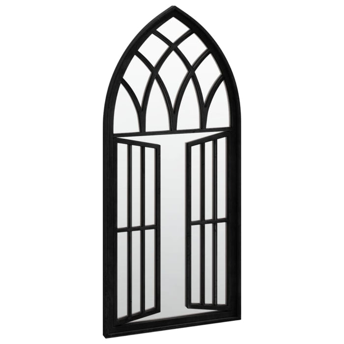 Oglindă de grădină, negru, 100x45 cm, fier, uz exterior - WALTI WALTI