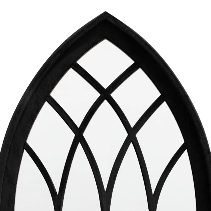 Oglindă de grădină, negru, 70x30 cm, fier, uz exterior - WALTI WALTI