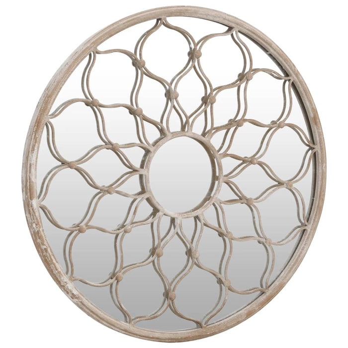Oglindă de grădină rotundă, nisipiu, 60x3 cm, fier, uz exterior - WALTI WALTI
