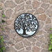 Oglindă de grădină rotundă, negru, 60x2,5 cm, fier, uz exterior - WALTI WALTI