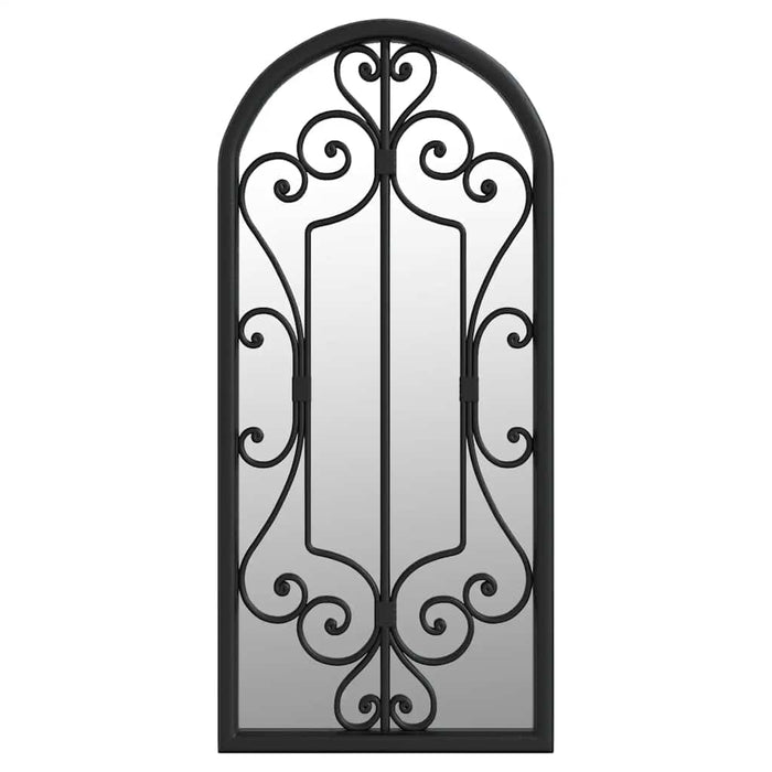 Oglindă de grădină, negru, 100x45 cm, fier, uz exterior - WALTI WALTI