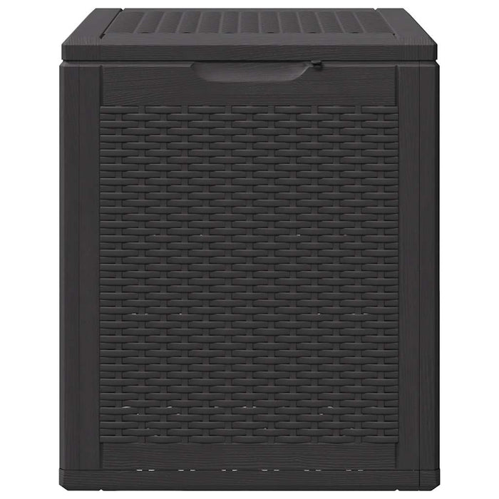 Cutie de depozitare pentru grădină, negru, 90L, PP ratan - WALTI WALTI