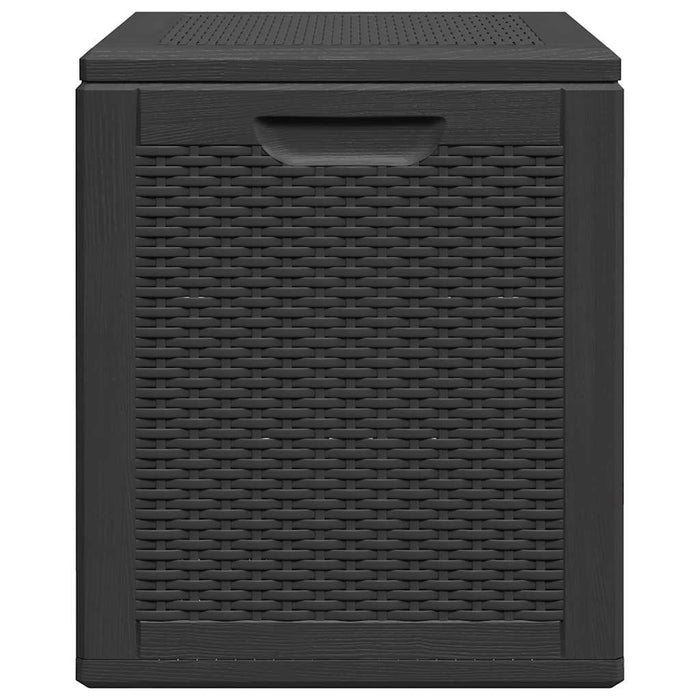 Cutie de depozitare pentru grădină, negru, 90L, PP ratan - WALTI WALTI