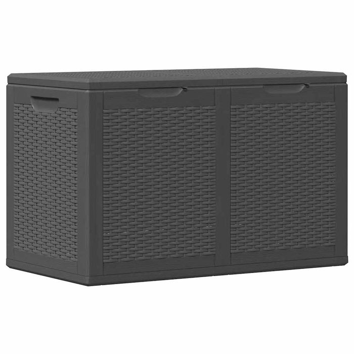 Cutie de depozitare pentru grădină, negru, 180L, PP ratan - WALTI WALTI