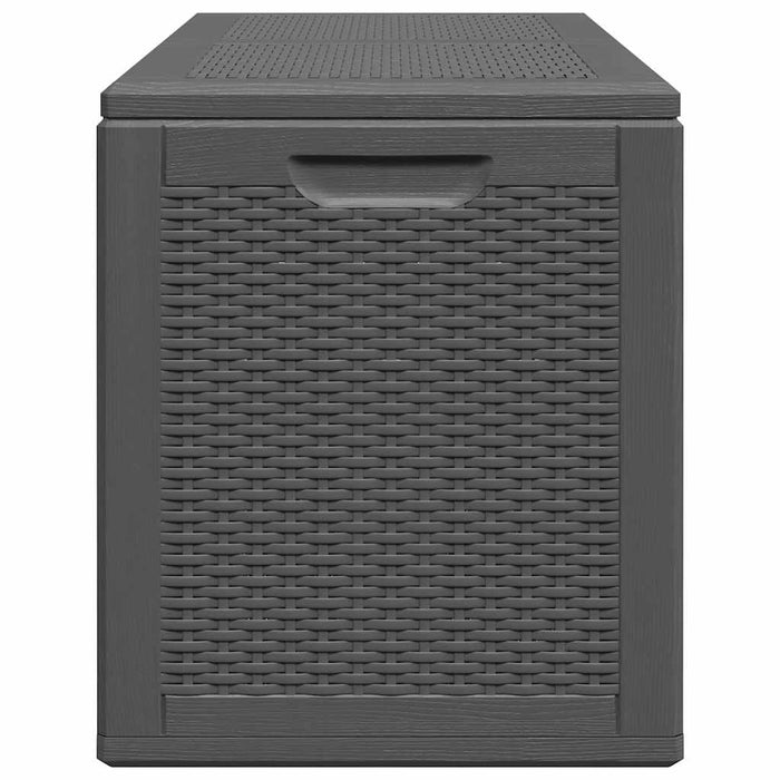 Cutie de depozitare pentru grădină, negru, 180L, PP ratan - WALTI WALTI