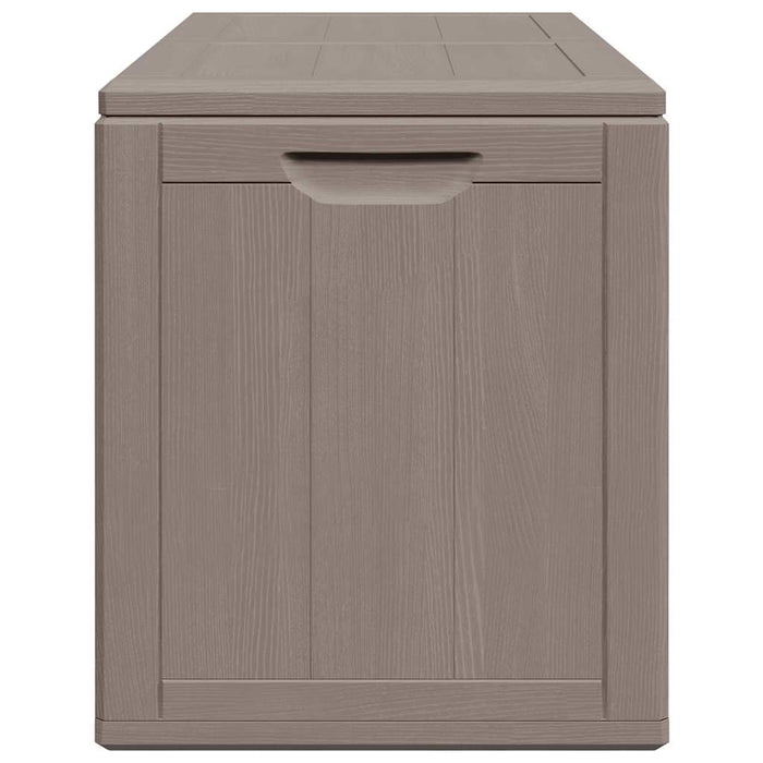 Cutie de depozitare pentru grădină, maro, 180L, aspect de lemn din PP - WALTI WALTI
