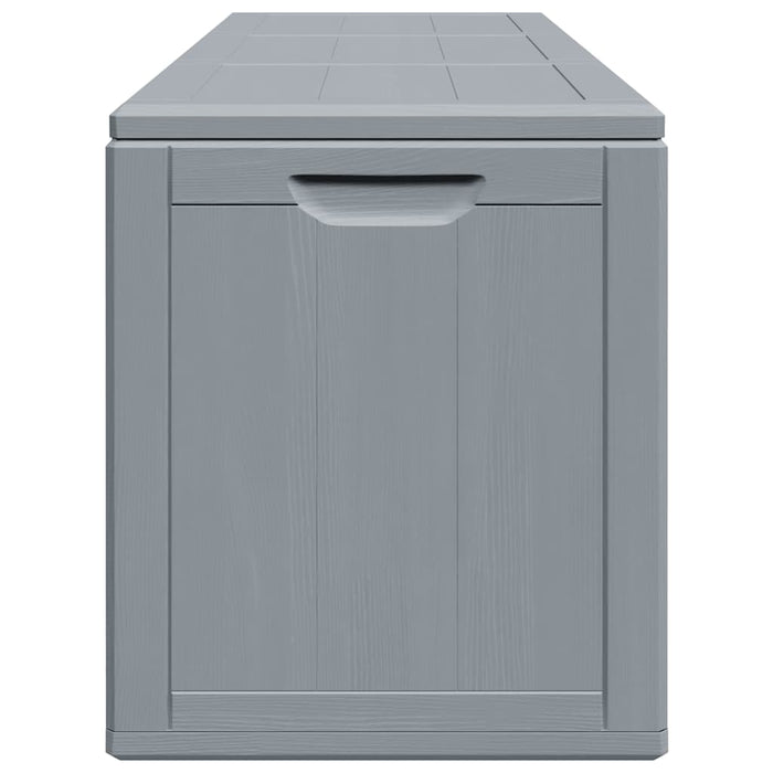 Cutie de depozitare pentru grădină, gri, 270L, aspect de lemn din PP - WALTI WALTI