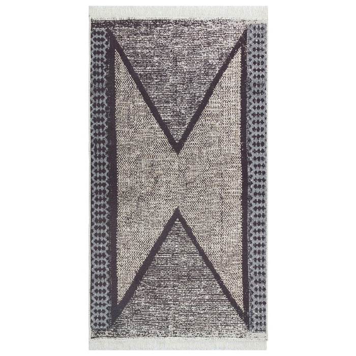 Covor, negru și gri, 120x180 cm, bumbac - WALTI WALTI