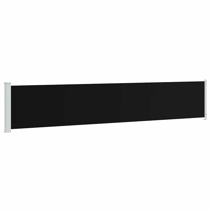 Copertină laterală retractabilă de terasă, negru, 117x600 cm - WALTI WALTI