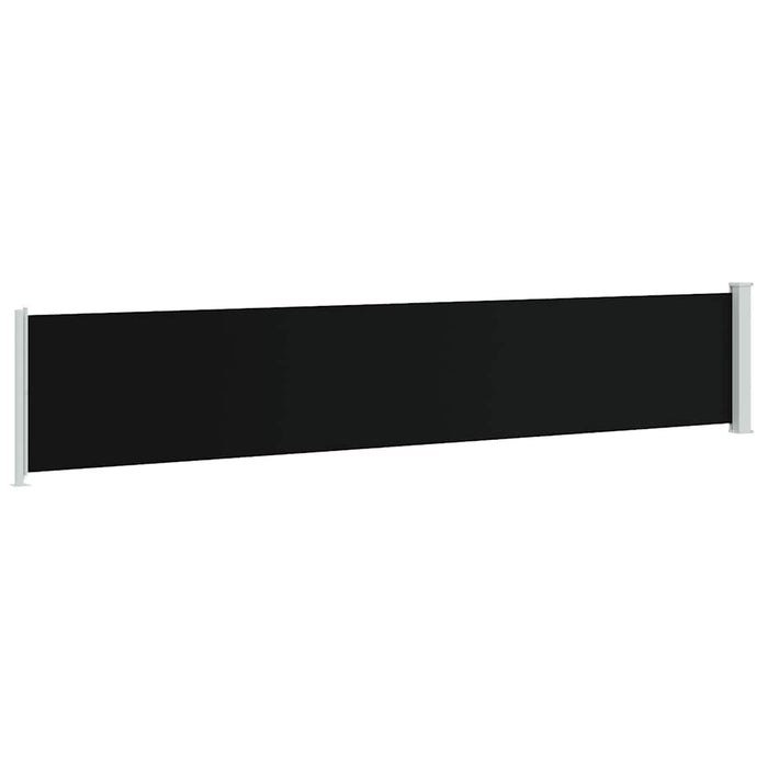 Copertină laterală retractabilă de terasă, negru, 117x600 cm - WALTI WALTI