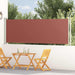 Copertină laterală retractabilă de terasă, maro, 117x600 cm - WALTI WALTI