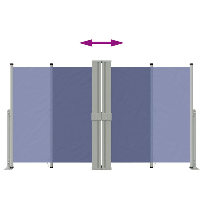 Copertina laterală retractabilă, albastru, 140x1200 cm - WALTI WALTI