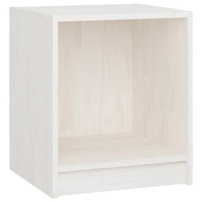 Noptiere, 2 buc., alb, 35,5x33,5x41,5 cm, lemn masiv de pin WALTI