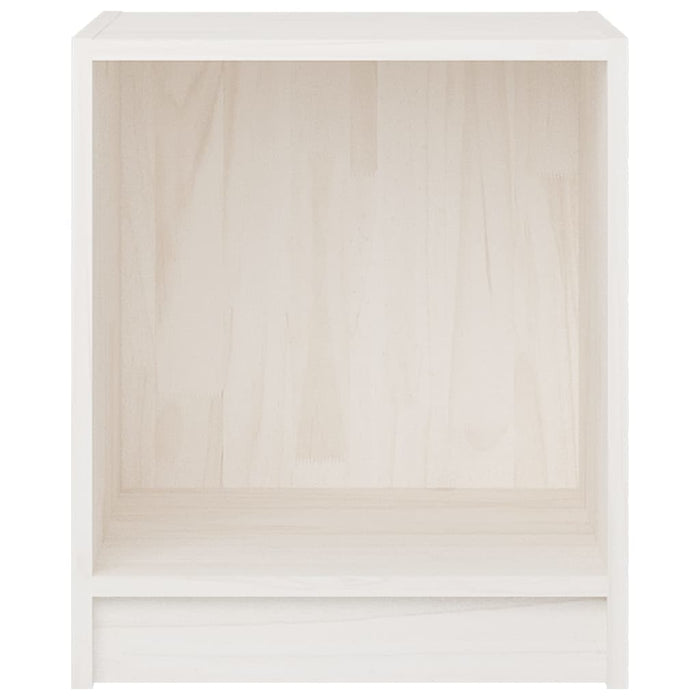 Noptiere, 2 buc., alb, 35,5x33,5x41,5 cm, lemn masiv de pin WALTI