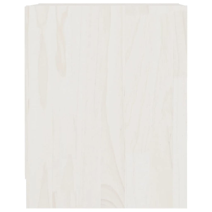 Noptiere, 2 buc., alb, 35,5x33,5x41,5 cm, lemn masiv de pin WALTI