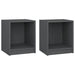 Noptiere, 2 buc., gri, 35,5x33,5x41,5 cm, lemn masiv de pin - WALTI WALTI