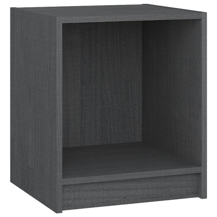 Noptiere, 2 buc., gri, 35,5x33,5x41,5 cm, lemn masiv de pin - WALTI WALTI