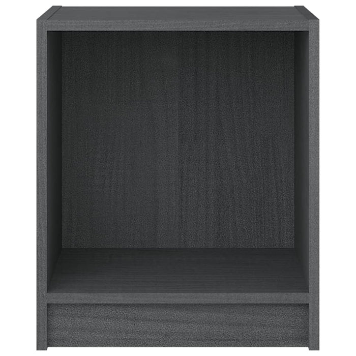 Noptiere, 2 buc., gri, 35,5x33,5x41,5 cm, lemn masiv de pin - WALTI WALTI