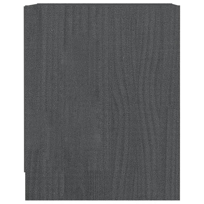 Noptiere, 2 buc., gri, 35,5x33,5x41,5 cm, lemn masiv de pin - WALTI WALTI