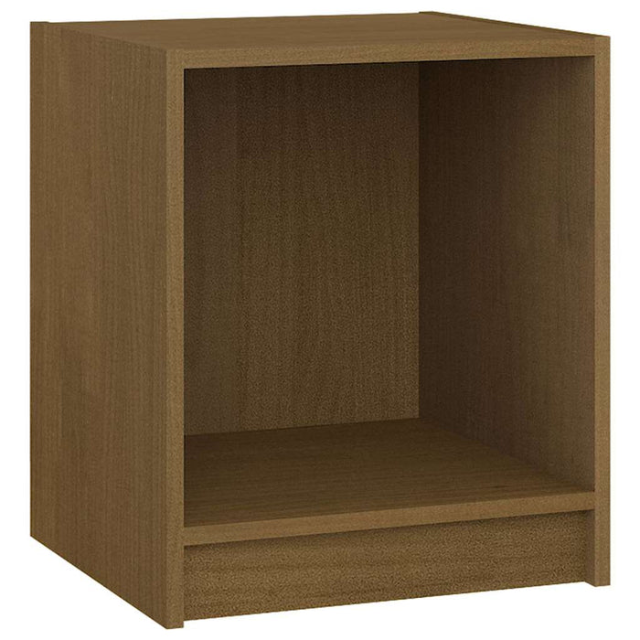 Noptiere, 2 buc., maro miere, 35,5x33,5x41,5 cm, lemn masiv pin - WALTI WALTI