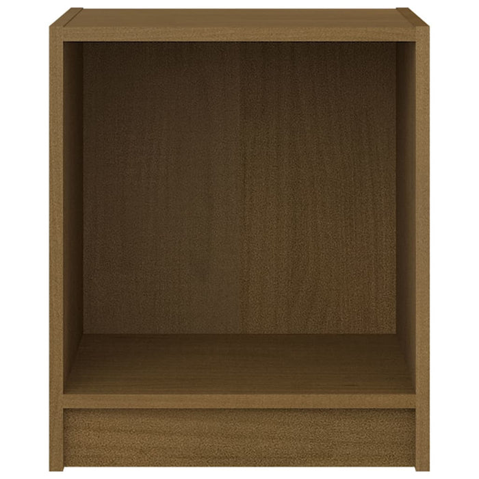 Noptiere, 2 buc., maro miere, 35,5x33,5x41,5 cm, lemn masiv pin - WALTI WALTI