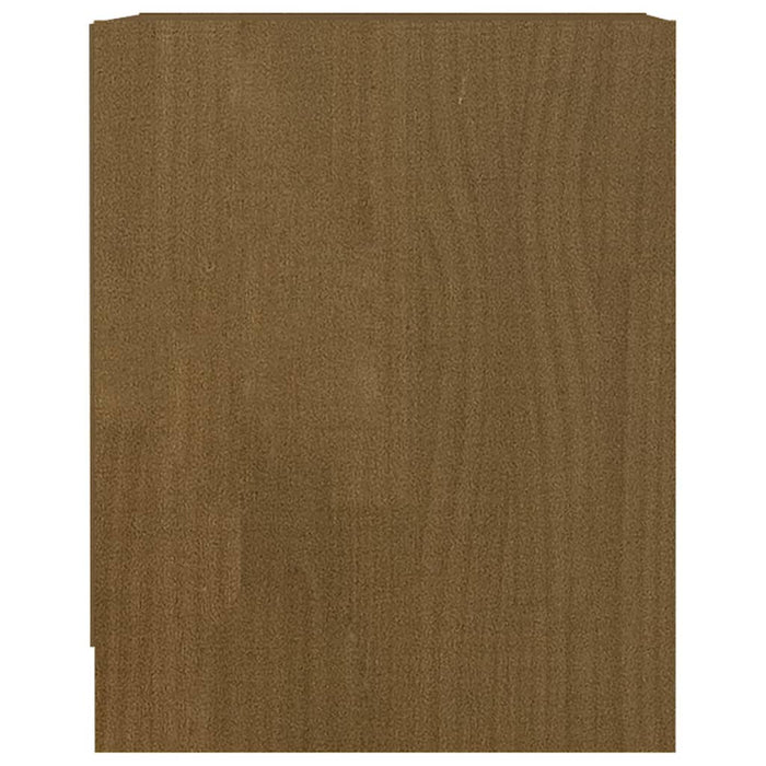 Noptiere, 2 buc., maro miere, 35,5x33,5x41,5 cm, lemn masiv pin - WALTI WALTI