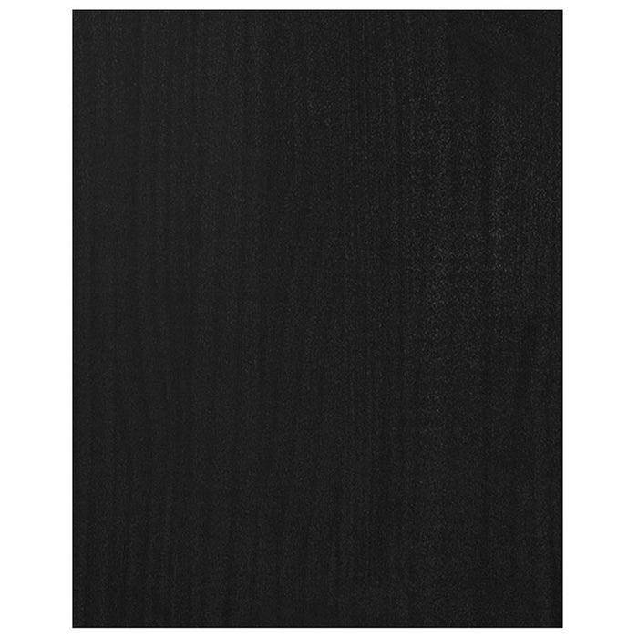 Comodă TV, negru, 70x33x42 cm, lemn masiv de pin WALTI