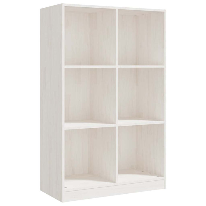 Bibliotecă, alb, 70x33x110 cm, lemn masiv de pin - WALTI WALTI