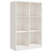 Bibliotecă, alb, 70x33x110 cm, lemn masiv de pin - WALTI WALTI