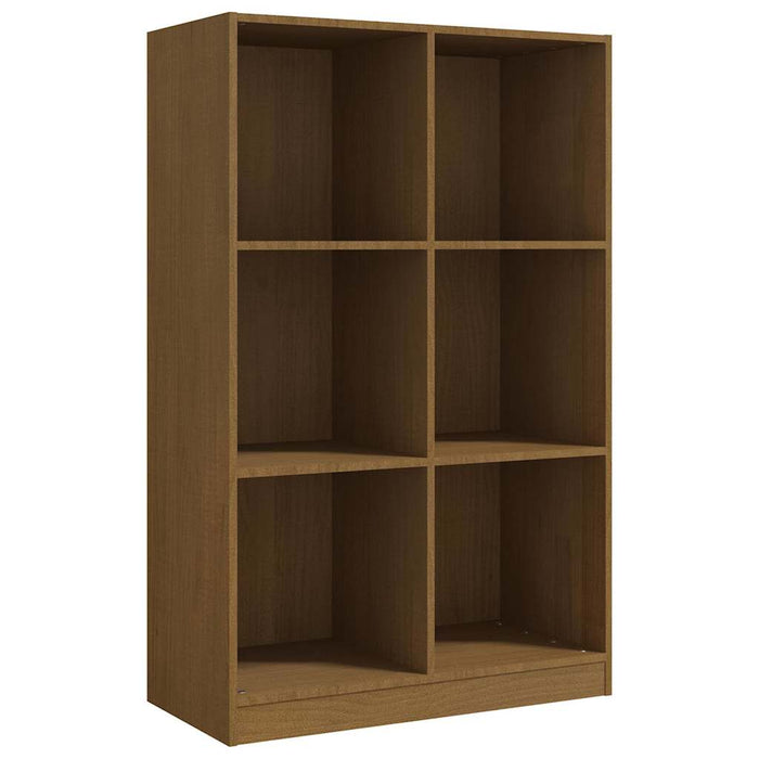 Bibliotecă, maro miere, 70x33x110 cm, lemn masiv de pin WALTI