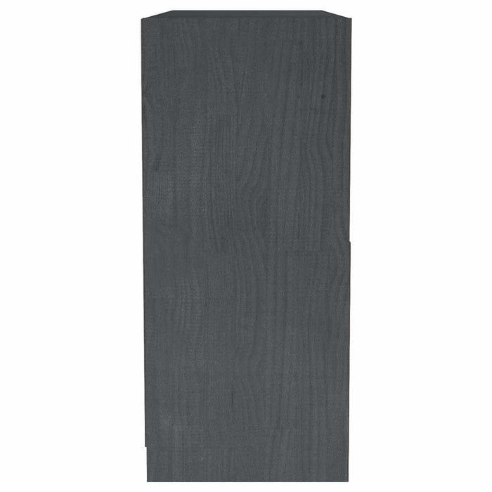 Bibliotecă, gri, 104x33x76 cm, lemn masiv de pin WALTI